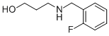 structure of CAS# 436087-21-7, 3-(2-Fluoro-Benzylamino)-Propan-1-Ol;(2-Fluorophenyl)Methyl-(3-Hydroxypropyl)Ammonium;(2-Fluorobenzyl)-(3-Hydroxypropyl)Ammonium;Zinc02510429