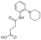 结构式 CAS# 436088-44-7, N-(2-哌啶-1-基-苯基)-琥珀酰胺酸