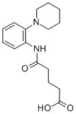 结构式 CAS# 436088-56-1, 4-(2-哌啶-1-基-苯基氨基甲酰)-丁酸