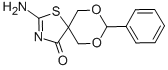 structure of CAS# 436088-64-1, 2-Amino-8-Phenyl-7,9-Dioxa-1-Thia-3-Aza-Spiro[4.5]Dec-2-En-4-One;Zinc00314556;2-Amino-8-Phenyl-7,9-Dioxa-1-Thia-3-Aza-Spiro[4.5]Dec-2-En-4-One;St5233030
