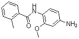 structure of CAS# 436089-19-9, N-(4-Amino-2-Methoxyphenyl)-2-Methyl-Benzamide;N-(4-Amino-2-Methoxy-Phenyl)-2-Methyl-Benzamide;Bas 01337765;St5251441