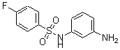 structure of CAS# 436089-66-6, N-(3-Aminophenyl)-4-Fluoro-Benzenesulfonamide;N-(3-Aminophenyl)-4-Fluoro-Benzenesulfonamide;Asn 02914600;N-(3-Amino-Phenyl)-4-Fluoro-Benzenesulfonamide