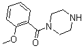 structure of CAS# 436099-85-3, (2-Methoxyphenyl)-(2,3,5,6-Tetrahydropyrazin-1-Yl)Methanone;(2-Methoxyphenyl)-Piperazin-4-Ium-1-Yl-Methanone;(2-Methoxyphenyl)-(1-Piperazin-4-Iumyl)Methanone;Zinc00300697