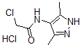 结构式 CAS# 436100-01-5, 2-氯-N-(3,5-二甲基-1H-吡唑-4-基)-乙酰胺盐酸盐(1:1)