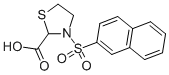 structure of CAS# 436811-27-7, 3-(Naphthalene-2-Sulfonyl)-Thiazolidine-2-Carboxylic Acid;(2S)-3-(2-Naphthylsulfonyl)Thiazolidine-2-Carboxylate;(2S)-3-(2-Naphthylsulfonyl)-2-Thiazolidinecarboxylate;Zinc00306203