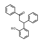 structure of CAS# 4376-83-4, 3-(2-Hydroxyphenyl)-1,3-Diphenyl-1-Propanone;1,3-Diphenyl-3-(2-hydroxyphenyl)propan-1-one;3-(2-Hydroxyphenyl)-1,3-diphenyl-1-propanone #;3-(2-Hydroxyphenyl)-1,3-diphenylpropan-1-one