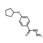 结构式 CAS# 438213-35-5, 4-(环戊基氧基)苯甲酰肼