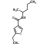 CAS#: 438214-19-8， 5-Ethyl-N-(2-Pentanyl)-3-Thiophenecarboxamide