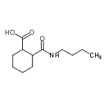 structure of CAS# 438613-40-2, 2-(Butylcarbamoyl)Cyclohexanecarboxylic Acid;2-(butylcarbamoyl)cyclohexanecarboxylic acid;2-(N-butylcarbamoyl)cyclohexanecarboxylic acid;2-[(butylamino)carbonyl]cyclohexanecarboxylic acid