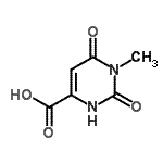 structure of CAS# 439109-81-6, 1-Methyl-2,6-Dioxo-1,2,3,6-Tetrahydro-4-Pyrimidinecarboxylic Acid;1-methyl-<wbr>2,6-dioxo<wbr>-1,2,3,6-<wbr>tetrahydr<wbr>o-4-pyrim<wbr>idinecarb<wbr>oxylic ac<wbr>id;1-Methyl-<wbr>2,6-dioxo<wbr>-1,2,3,6-<wbr>tetrahydr<wbr>o-pyrimid<wbr>ine-4-car<wbr>boxylic a<wbr>cid;1-methyl-2,6-dioxo-1,3-dihydropyrimidine-4-carboxylic acid
