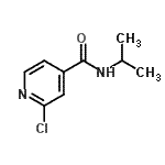 structure of CAS# 439931-33-6, 2-Chloro-N-Isopropylisonicotinamide;2-chloro-N-isopropylisonicotinamide;2-Chloro-N-isopropyl-isonicotinamide;MFCD02931394