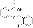 structure of CAS# 440347-30-8, 2-[(2-Chlorobenzyl)Sulfanyl]Benzoic Acid;2-[(2-chlorobenzyl)sulfanyl]benzoic acid;2-[(2-chlorobenzyl)thio]benzoic acid;2-[(2-chlorophenyl)methylthio]benzoic acid