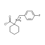structure of CAS# 440648-00-0, 1-[(4-Fluorobenzyl)Amino]Cyclohexanecarboxylic Acid;1-[(4-fluorobenzyl)amino]cyclohexanecarboxylic acid;1-[(4-Fluorobenzyl)amino]cyclohexane-carboxylic acid;cyclohexa<wbr>necarboxy<wbr>lic acid,<wbr> 1-[[(4-f<wbr>luorophen<wbr>yl)methyl<wbr>]amino]