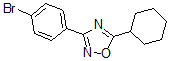 structure of CAS# 443106-68-1, 3-(4-Bromophenyl)-5-Cyclohexyl-1,2,4-Oxadiazole