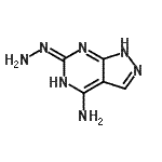 CAS#: 443312-69-4， (6E)-6-Hydrazono-5,6-Dihydro-1H-Pyrazolo[3,4-d]Pyrimidin-4-Amine