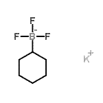 structure of CAS# 446065-11-8, Potassium Cyclohexyl(Trifluoro)Borate(1-);MFCD09992929;Potassium cyclohexyltrifluoroborate