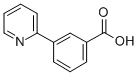 结构式 CAS# 4467-07-6, 3-吡啶-2-基苯甲酸