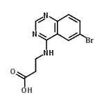 CAS 登录号：446829-14-7， N-(6-溴-4-喹唑啉基)-beta-丙氨酸