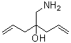 结构式 CAS# 44866-40-2, 4-(氨基甲基)-1,6-庚二烯-4-醇