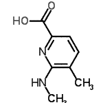 CAS#: 448920-94-3， 5-Methyl-6-(Methylamino)-2-Pyridinecarboxylic Acid