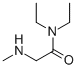 结构式 CAS# 44897-15-6, N,N-二乙基-2-(甲基氨基)乙酰胺盐酸盐