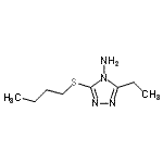 CAS 登录号：449745-92-0， 3-(丁基硫基)-5-乙基-4H-1,2,4-三唑-4-胺