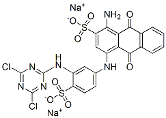 CAS#: 4499-01-8， Disodium 1-Amino-4-[3-[(4,6-Dichloro-1,3,5-Triazin-2-Yl)Amino]-4-Sulphonatoanilino]-9,10-Dihydro-9,10-Dioxoanthracene-2-Sulphonate