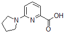 结构式 CAS# 450368-20-4, 6-(1-吡咯烷基)-2-吡啶羧酸