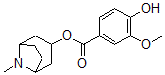 CAS#: 4540-25-4， (8-Methyl-8-Azabicyclo[3.2.1]Oct-3-Yl) 4-Hydroxy-3-Methoxy-Benzoate