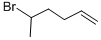 structure of CAS# 4558-27-4, 5-Bromo-1-Hexene;5-Bromo-1-Hexene