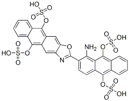 CAS#: 4568-45-0， 2-[1-Amino-9,10-Bis(Sulphooxy)-2-Anthryl]Anthra[2,3-d]Oxazole-5,10-Diyl Bis(Hydrogen Sulphate)