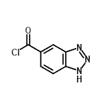 structure of CAS# 46053-85-4, 1H-Benzotriazole-5-Carbonyl Chloride;1H-benzo[d][1,2,3]triazole-5-carbonyl chloride