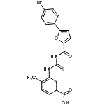 CAS#: 461399-85-9， 3-({[5-(4-Bromophenyl)-2-Furoyl]Carbamothioyl}Amino)-4-Methylbenzoic Acid