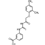 CAS#: 461408-63-9， 3-({[(2,4-Dimethylphenoxy)Acetyl]Carbamothioyl}Amino)Benzoic Acid