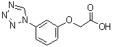 structure of CAS# 462067-31-8, [3-(1H-Tetrazol-1-Yl)Phenoxy]Acetic Acid;(3-(1H-tetraazol-1-yl)phenoxy)acetic acid;(3-Tetrazol-1-yl-phenoxy)-acetic acid;2-(3-(1,2,3,4-tetraazolyl)phenoxy)acetic acid