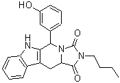 CAS#: 462630-41-7， 2-Butyl-5-(3-Hydroxyphenyl)-5,6,11,11A-Tetrahydro-1H-Imidazo[1',5':1,6]Pyrido[3,4-b]Indole-1,3(2H)-Dione