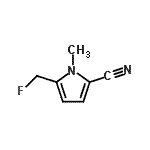 CAS#: 463298-06-8， 5-(Fluoromethyl)-1-Methyl-1H-Pyrrole-2-Carbonitrile