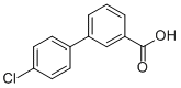 结构式 CAS# 4655-10-1, 4'-氯-联苯-3-羧酸