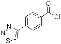 结构式 CAS# 465513-98-8, 4-(1,2,3-噻二唑-4-基)-苯甲酰氯