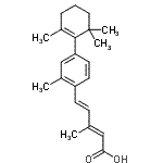 CAS#: 4657-47-0， (2E,4E)-3-Methyl-5-[2-Methyl-4-(2,6,6-Trimethyl-1-Cyclohexen-1-Yl)Phenyl]-2,4-Pentadienoic Acid