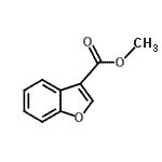 structure of CAS# 4687-24-5, Methyl 1-Benzofuran-3-Carboxylate;Benzofuran-3-carboxylic acid methyl ester