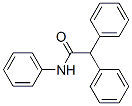 structure of CAS# 4695-14-1, 2,2-Diphenyl-Acetanilide;N,2,2-Tri(Phenyl)Ethanamide;Nciopen2_004134;Oprea1_697654