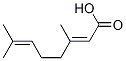 CAS 登录号：4698-08-2， (E)-3,7-二甲基-2,6-辛二烯酸