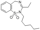 CAS#: 47122-52-1， 2,5-Dihydro-3-Ethyl-2-Hexyl-1,2,4-Benzothiadiazepine 1,1-Dioxide