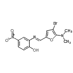 CAS#: 471289-56-2， 2-[(E)-{[4-Bromo-5-(Dimethylamino)-2-Furyl]Methylene}Amino]-4-Nitrophenol