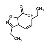 CAS#: 473700-62-8， 3-Ethyl-4-[(1Z)-1-Penten-1-Yl]-4,5-Dihydro-1,2-Oxazole-5-Carboxylic Acid