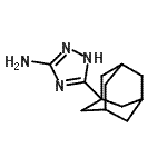 结构式 CAS# 473994-26-2, 5-(金刚烷-1-基)-1H-1,2,4-三唑-3-胺