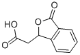 structure of CAS# 4743-58-2, Phthalide-3-Acetic Acid;(3-OXO-1,3-DIHYDRO-2-BENZOFURAN-1-YL)ACETIC ACID;1(3H)-Isobenzofuranone-3-Acetic Acid;Phthalide-3-Aceticacid,98+%