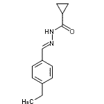 CAS#: 475139-74-3， N'-[(E)-(4-Ethylphenyl)Methylene]Cyclopropanecarbohydrazide