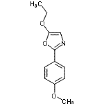 结构式 CAS# 477867-59-7, 5-乙氧基-2-(4-甲氧基苯基)-1,3-恶唑
